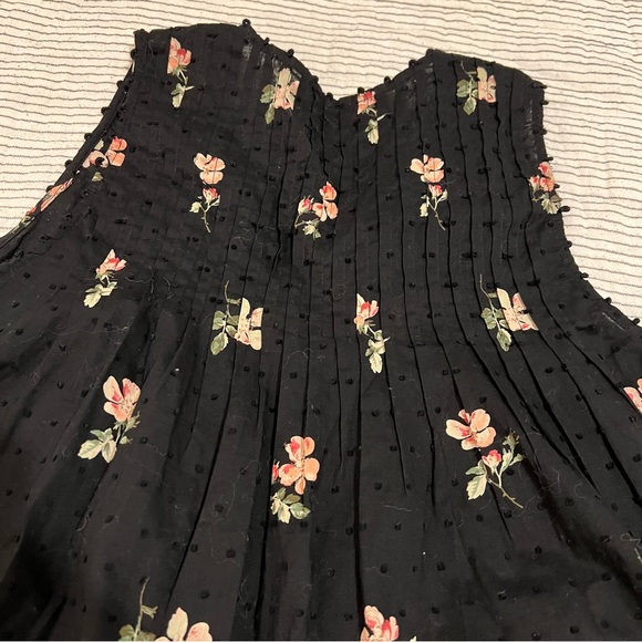 Ulla Johnson Black Swiss Dot Floral Sleeveless Blouse 4 - Picture 5 of 6